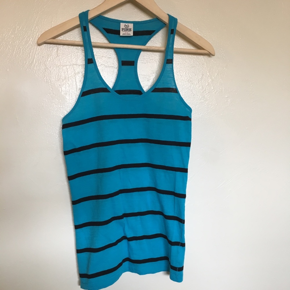 PINK by VS tank top size small horizontal striped